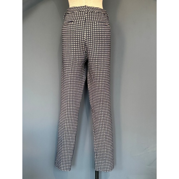 Theory Testra Medallion Print Trousers |‎ Size 12 | Wool Blend Lined Pants - Picture 3 of 8